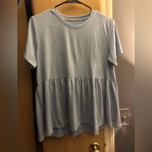 American eagle short sleeve blue top